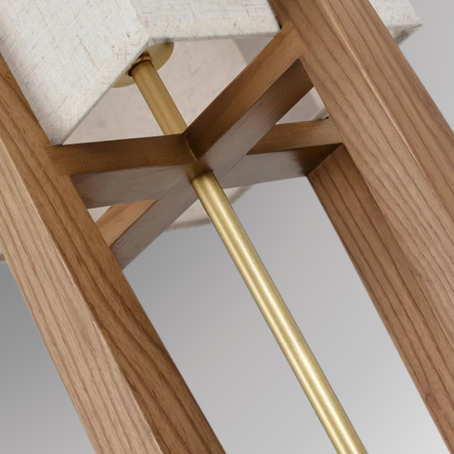 Detailed shot of Minari's wooden body with polished chrome body.