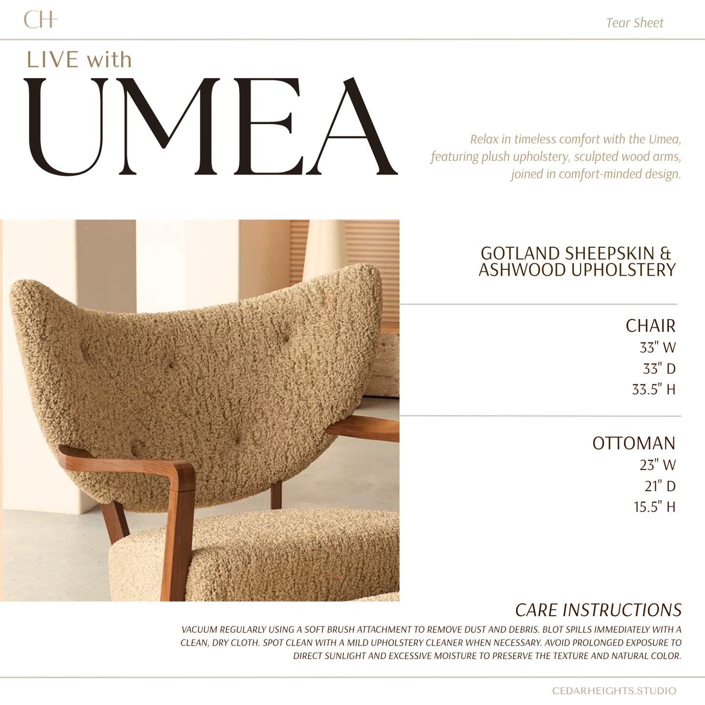 Umea Lounge Chair & Ottoman